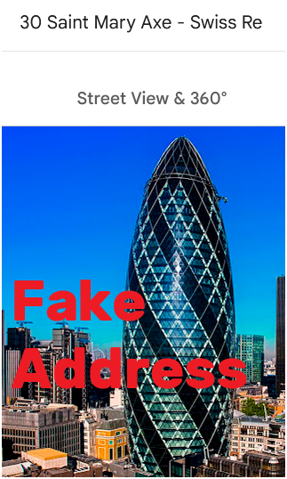 niolic fake london uk address